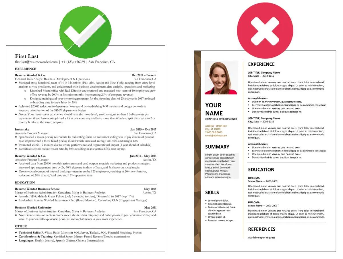 Contoh desain CV ATS Friendly yang lolos seleksi HRD perusahaan besar
